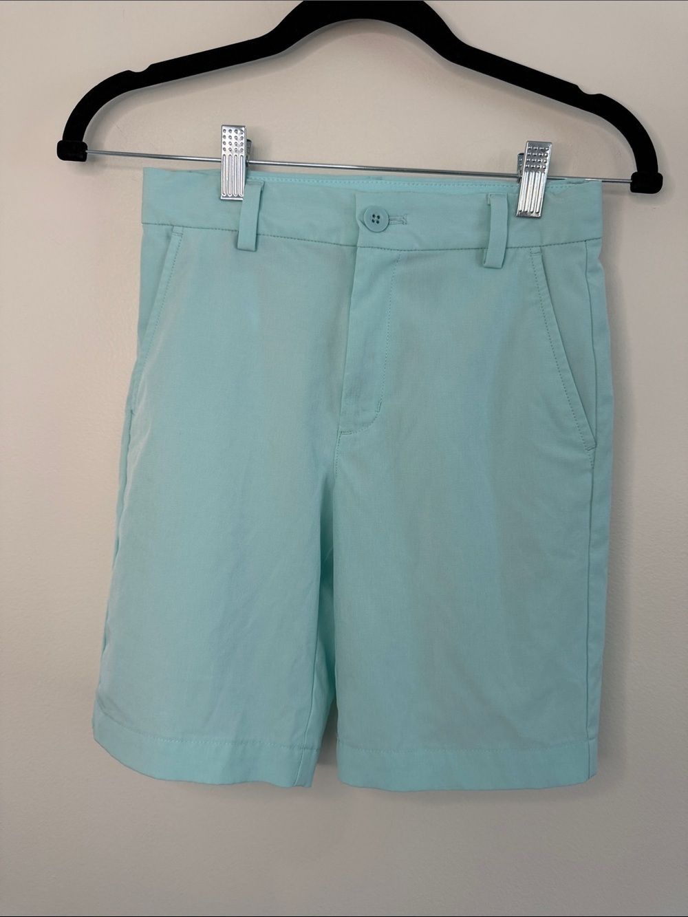 Vineyard Vines Boys' Performance On-The-Go Shorts Golf Mint Green Blue Boys 10